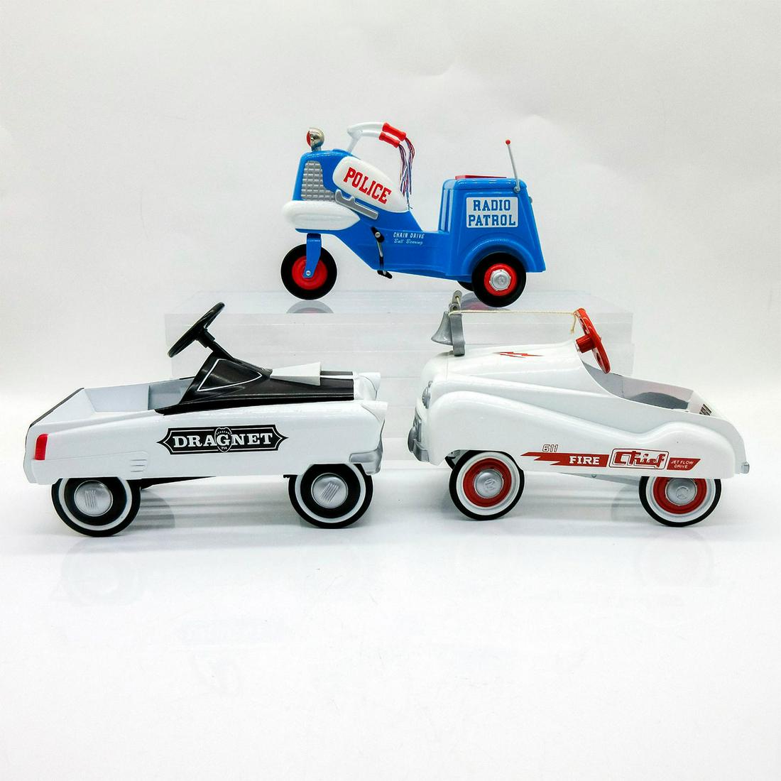 3pc Hallmark Kiddie Car Classics Cars, Police & Fire Chief (1 of 4)