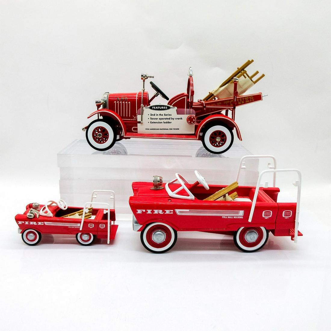 3pc Hallmark Kiddie Car Classics Fire Dept. Cars (1 of 3)
