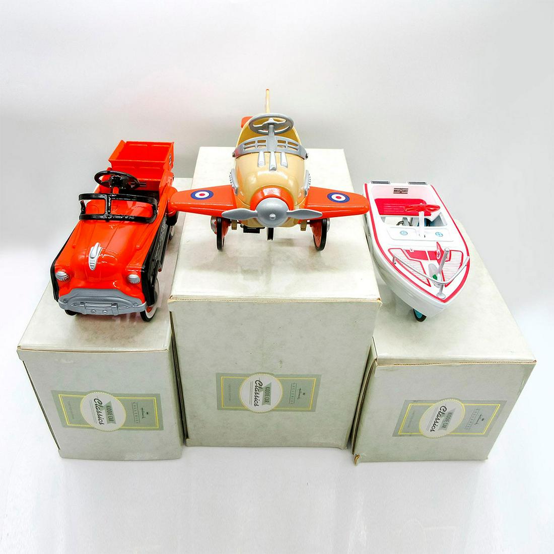 3pc Hallmark Kiddie Car Classics, Airplane, Boat, and Truck (1 of 4)