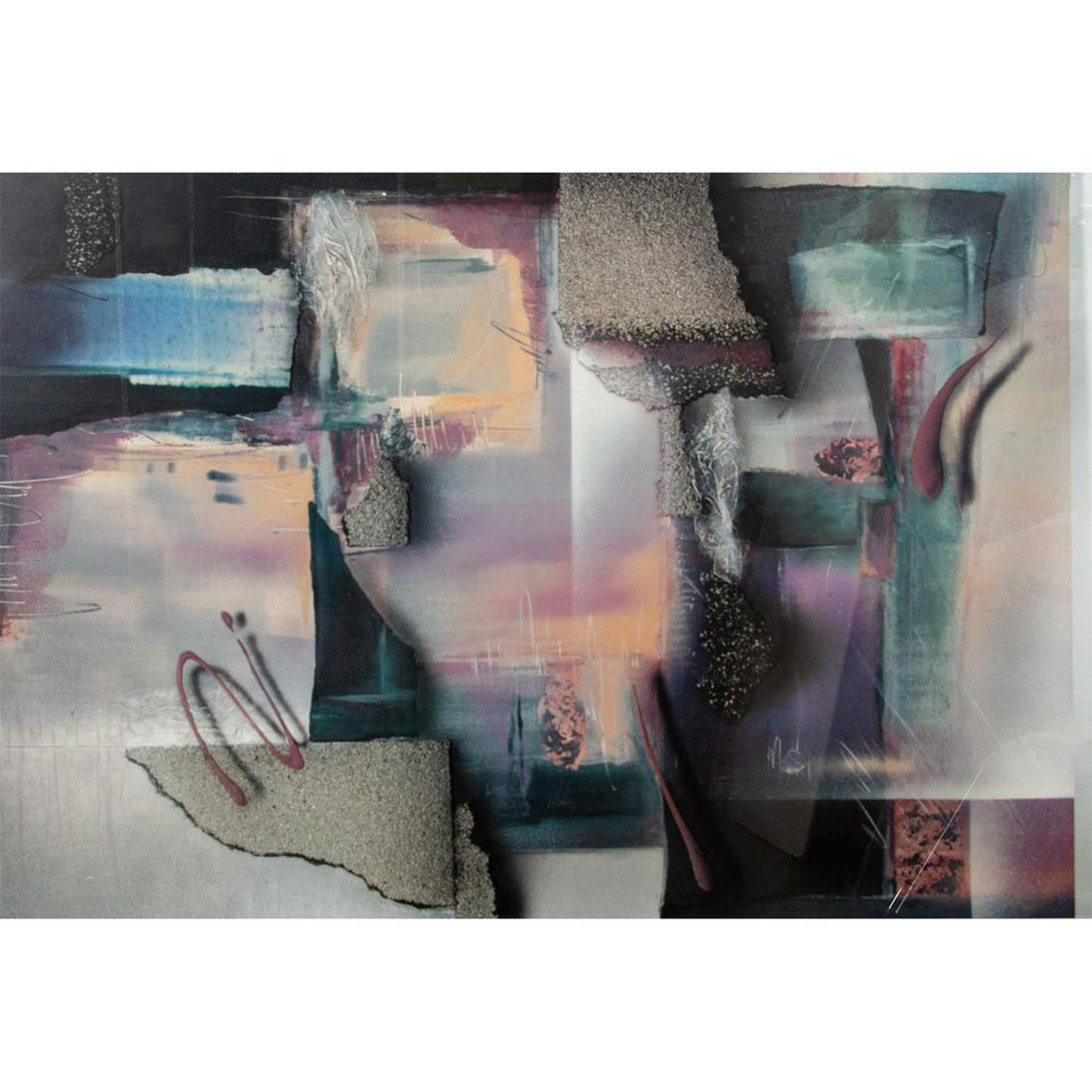 Laurie Fields (American, 20th c.) Large Abstract Lithograph (1 of 6)