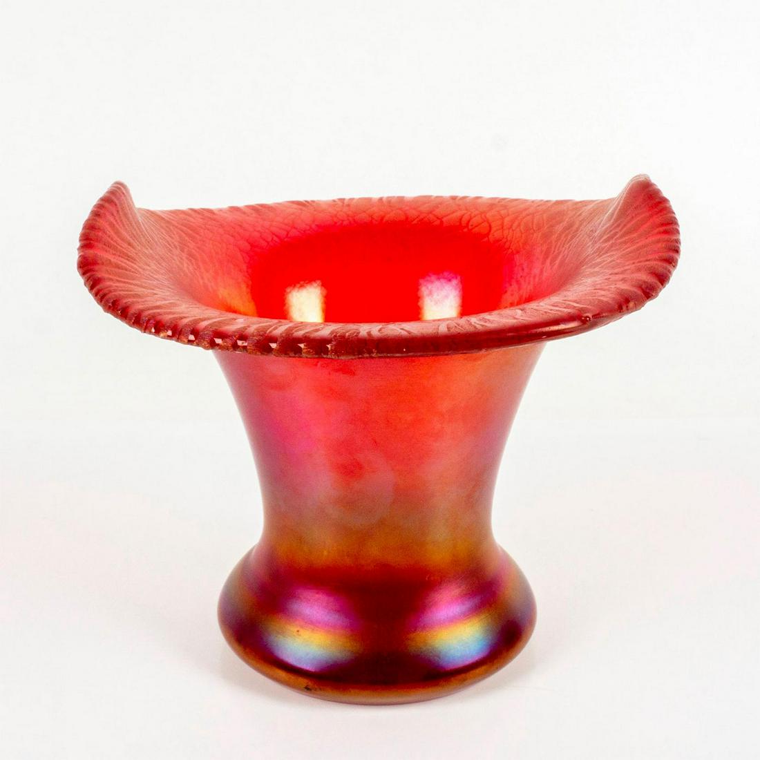 Signed Poschinger 20th Century Art Glass Vase (1 of 3)