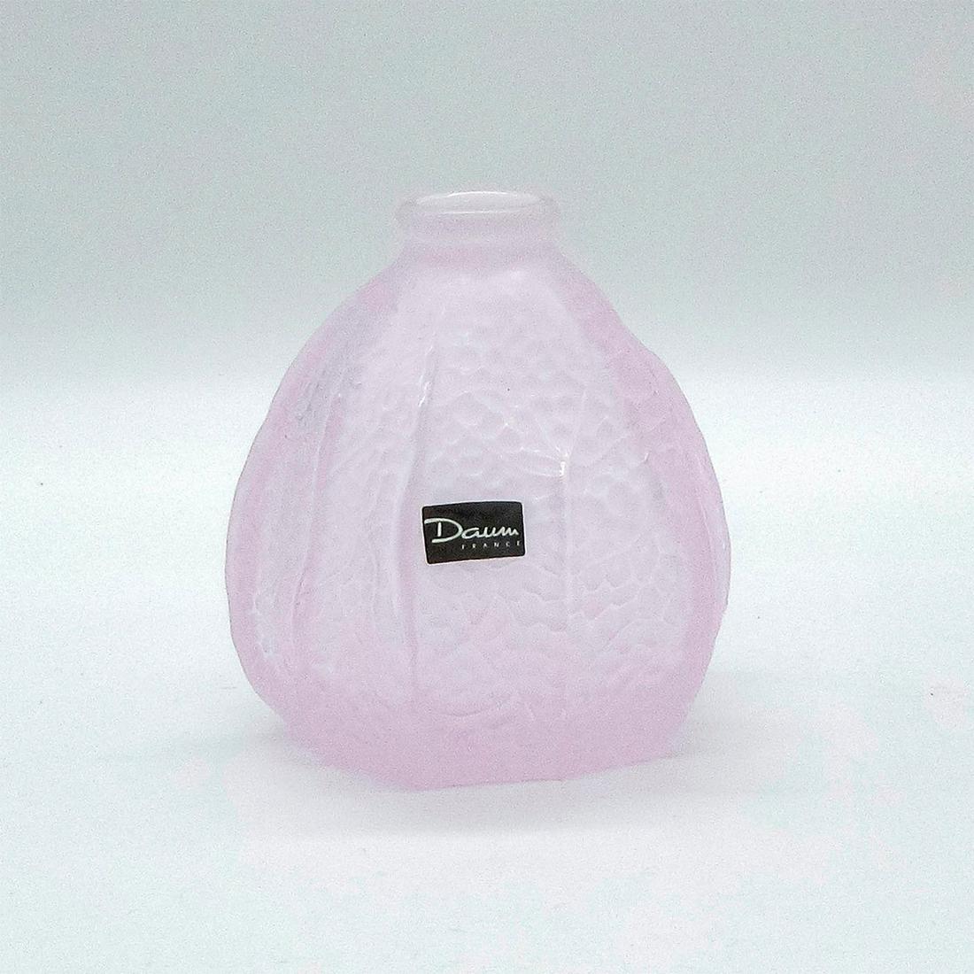 Daum France Made Pastel Blush Pink Glass Crystal Bud Vase (1 of 3)