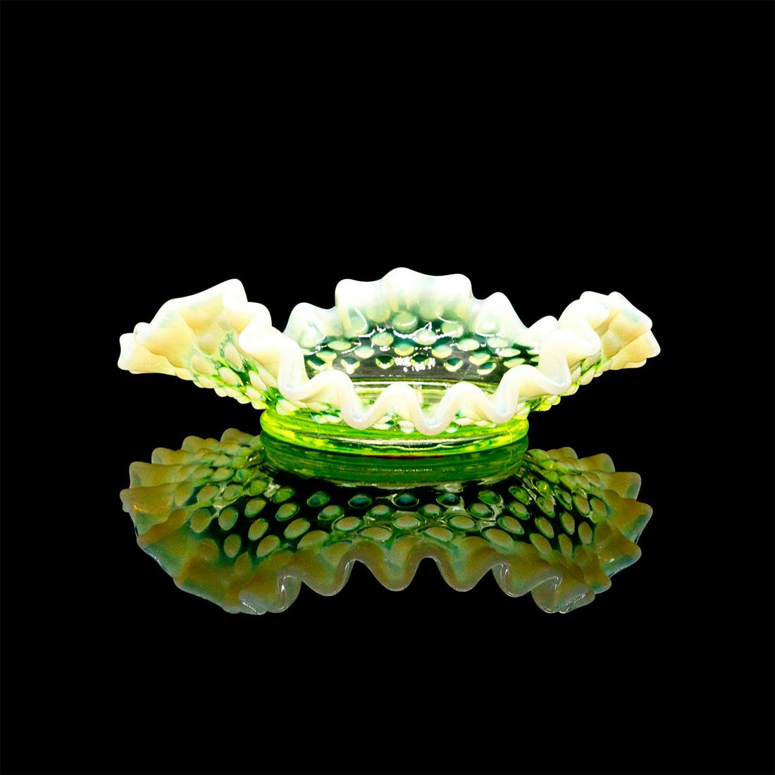 Art Glass Catch All Dish, Chartreuse (1 of 3)