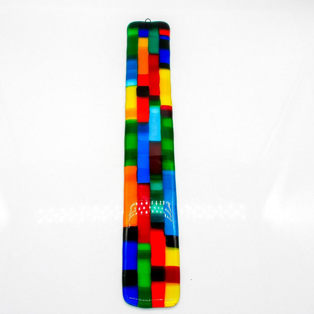 Modern Stained Art Glass Wall Plaque (1 of 2)