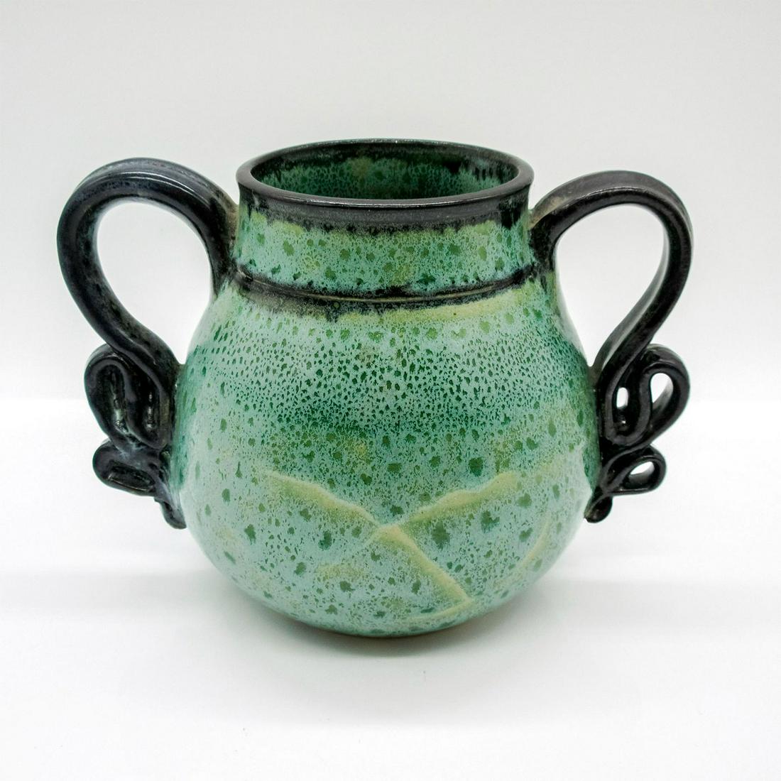 Elleanor Heller Studio Pottery Two Handle Art Vase (1 of 2)