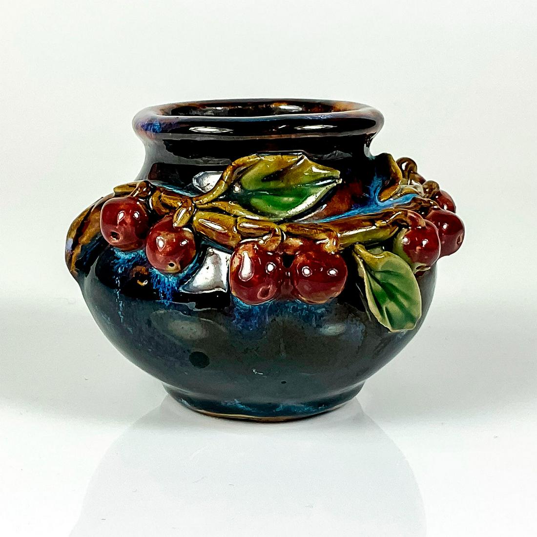 Vintage Studio Art Pottery, Apple Branch Vase (1 of 3)