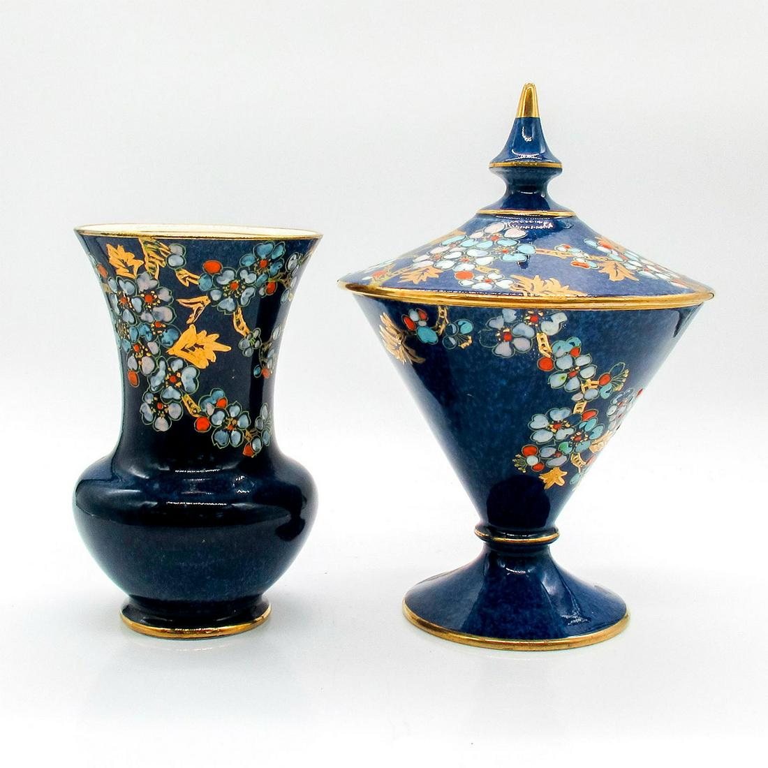 2pc Royal Winton Vase and Candy Dish (1 of 3)