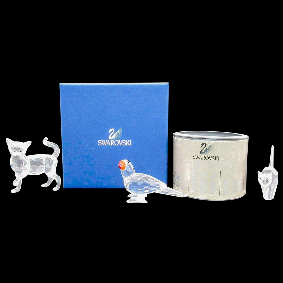 3pc Swarovski Crystal Animal Figurines (1 of 3)