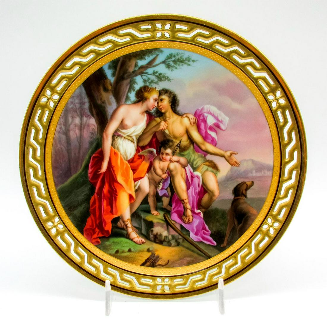 Royal Vienna Porcelain Cabinet Plate, Diana and Endymion (1 of 3)