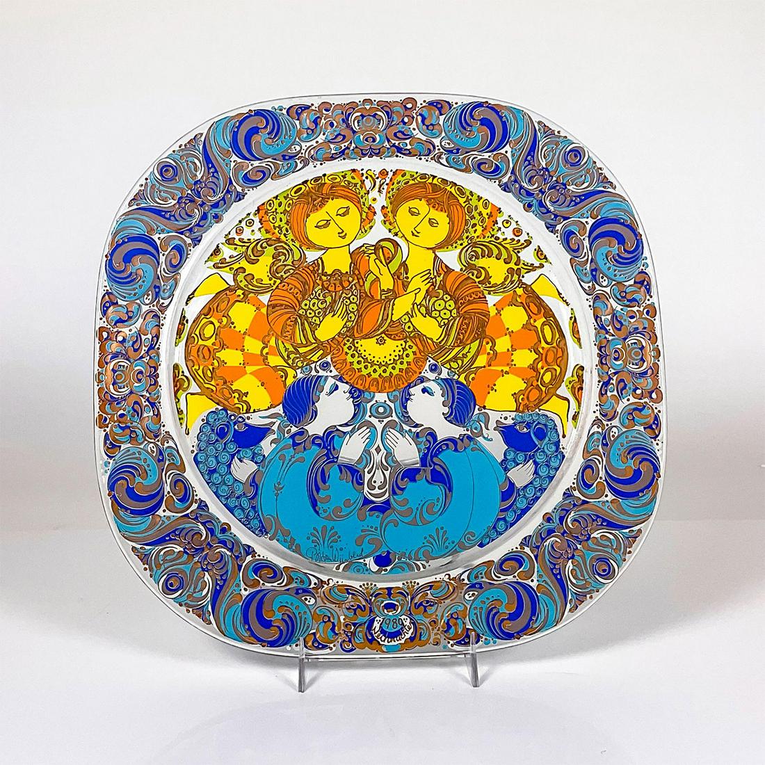 Rosenthal Studio Line Bjorn Wiinblad Glass Plate (1 of 2)