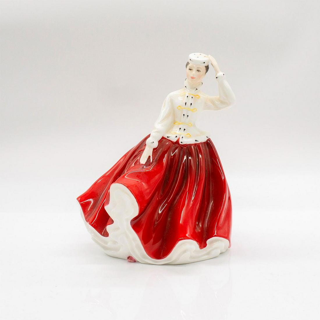 Gail HN2937 - Royal Doulton Figurine: Glazed porcelain figure. Royal Doulton backstamp on bottom. Classic Pretty Ladies. #britishceramics Artist: Peter Gee Issued: 1986 - 1997 Dimensions: 7.5"H Manufacturer: Royal Doulton Country of Origi