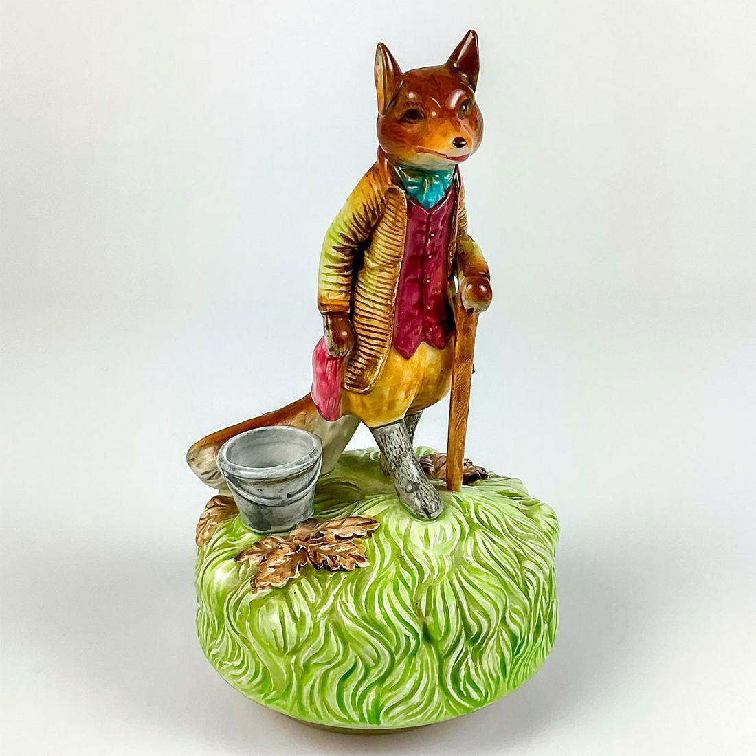 Schmid Revolving Musical Figurine, Mr. Tod Fox (1 of 3)
