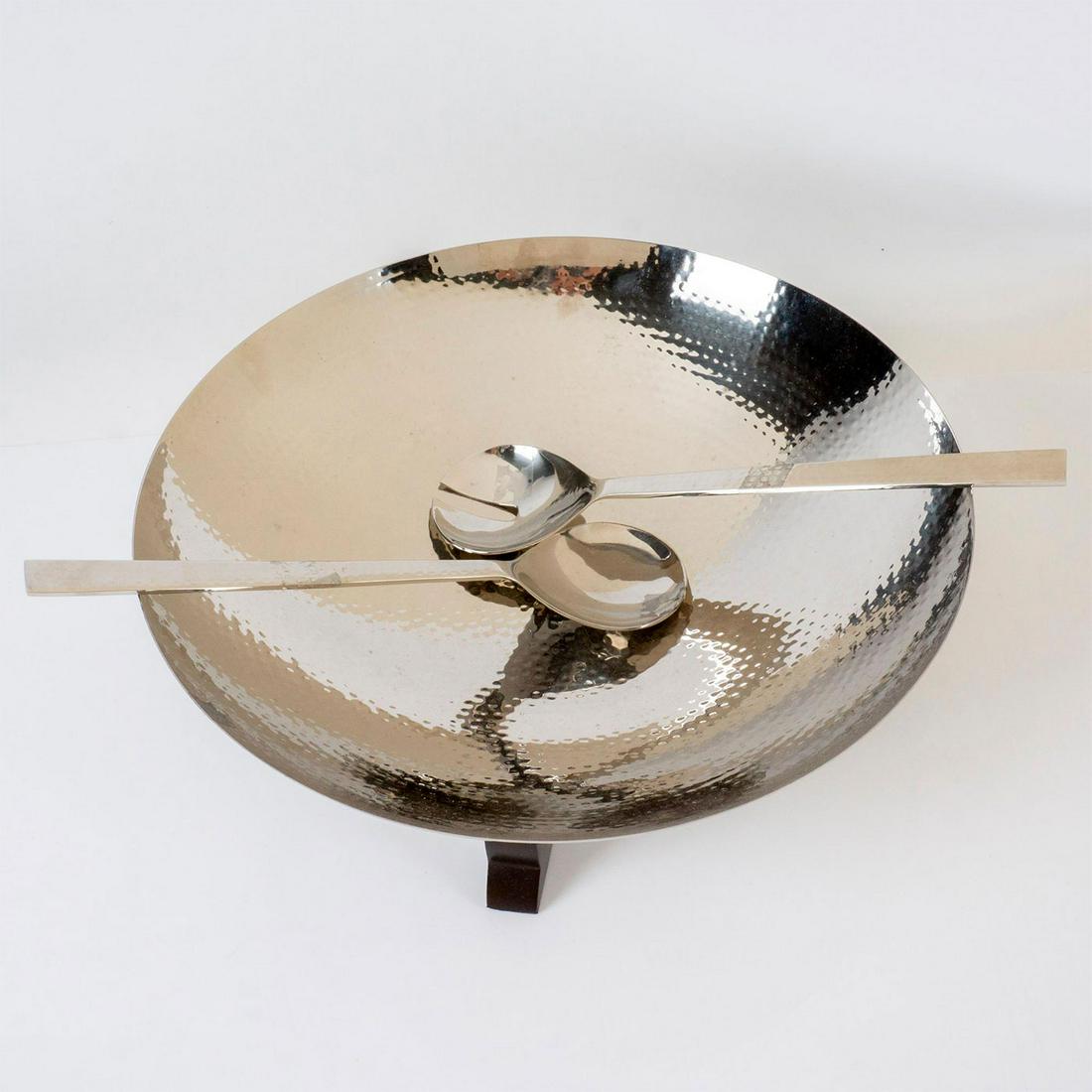 Godinger Silver Plated Serving Bowl with Serving Utensils (1 of 7)