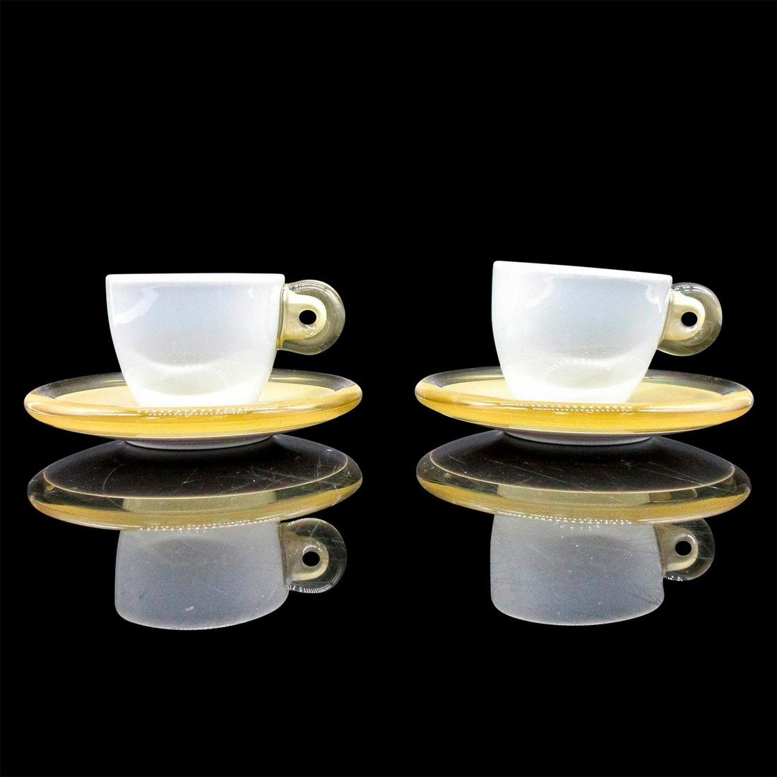 4pc Guzzini Espresso Cup and Saucer Set, Sabbia (1 of 7)