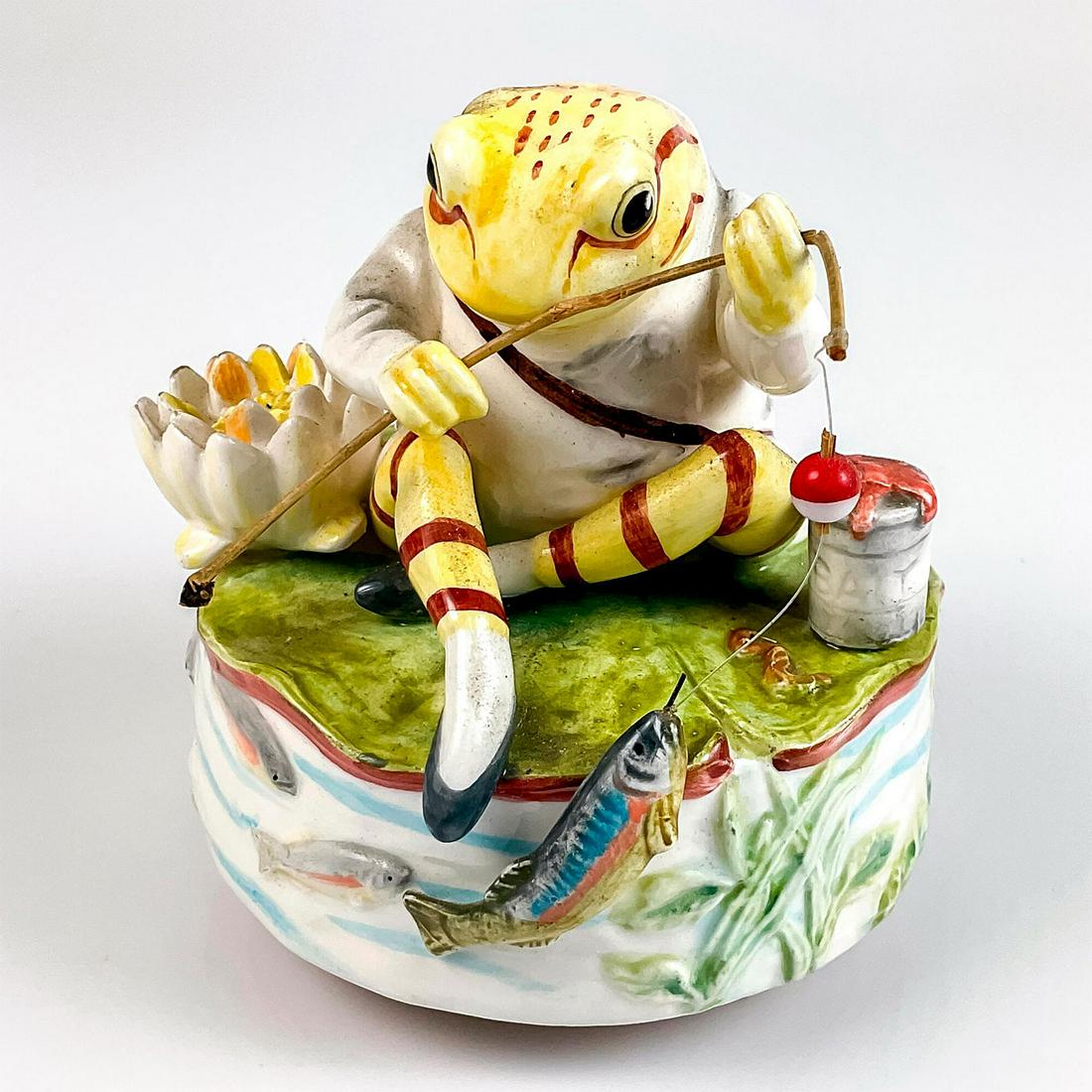 Schmid Music Box Figurine, Jeremy Fisher Frog (1 of 6)