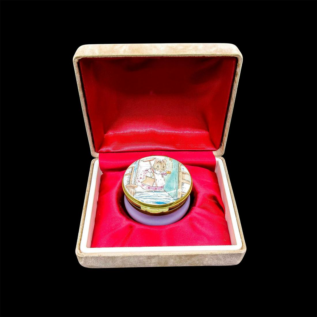Crummles Beatrix Potter Enamel Trinket Box, Hunca Munca (1 of 6)