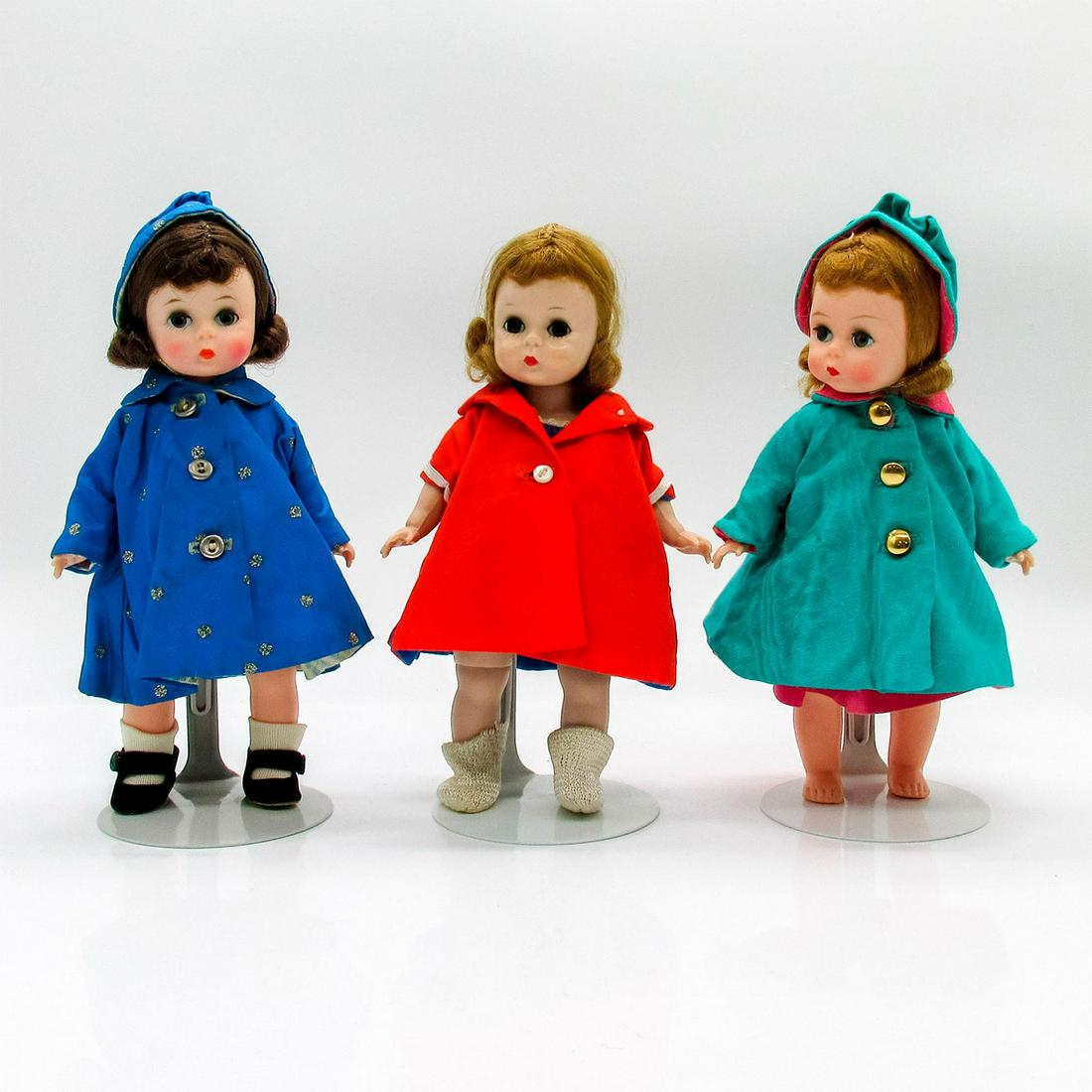 3pc Vintage Madame Alexander Dolls, Rainy Day Outing (1 of 2)