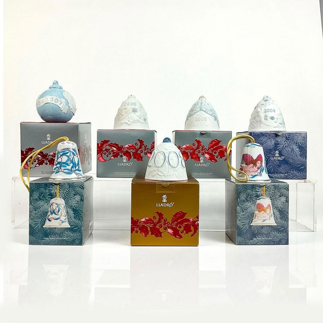 7pc Lladro Christmas Porcelain Ornaments (1 of 4)