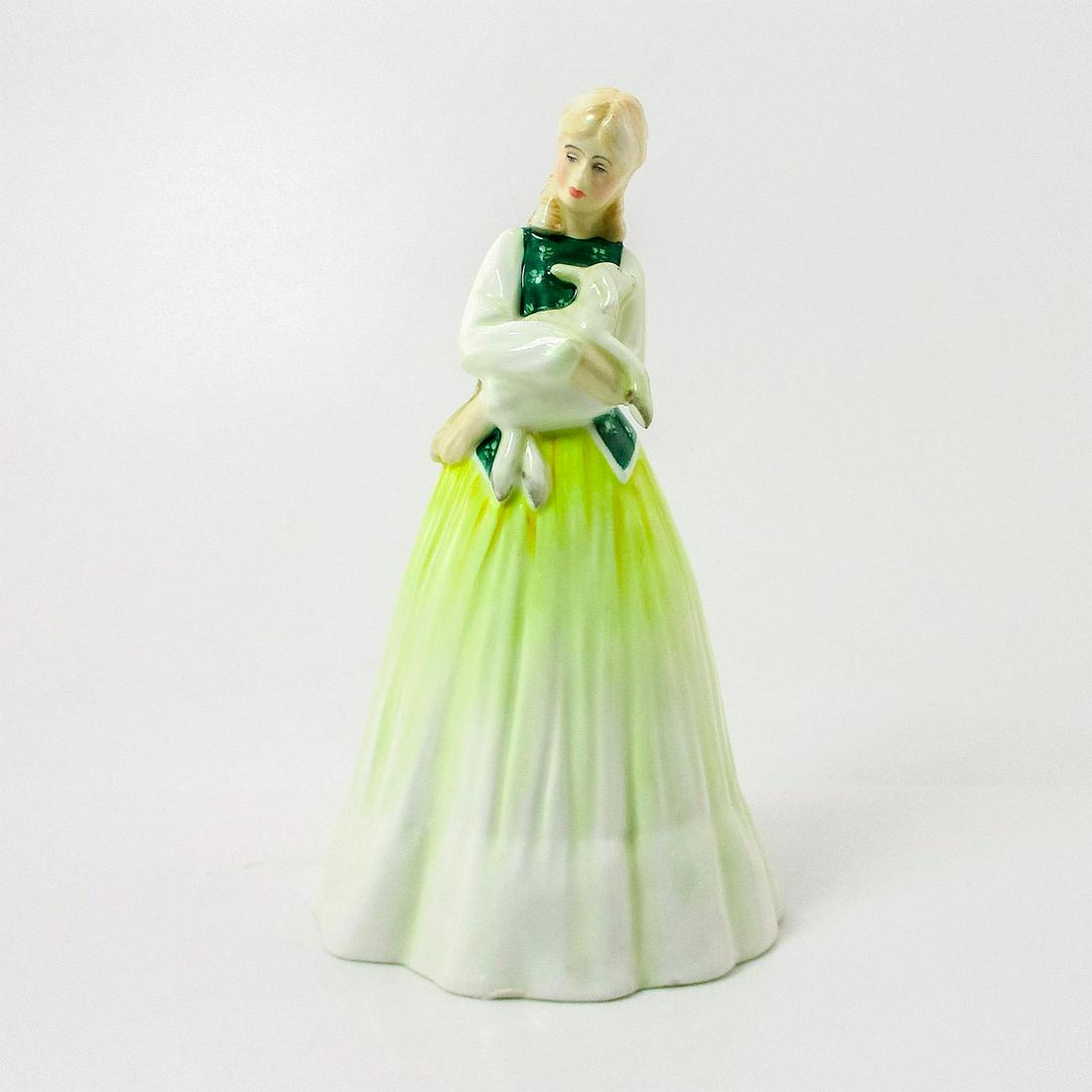 Springtime HN3033 - Royal Doulton Figurine: Original figure only available to the collector's club members in 2008. With International Collector?s Club stamp to base and Royal Doulton marking. Artist: Amanda Hughes Issued: 2008 Dimensions: 8" H