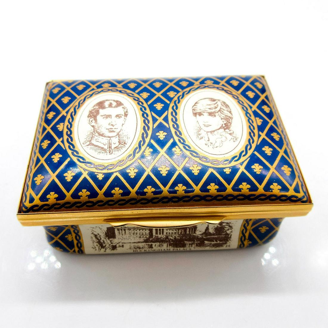 Halcyon Days Trinket Box, Prince Charles & Diana Spencer (1 of 3)