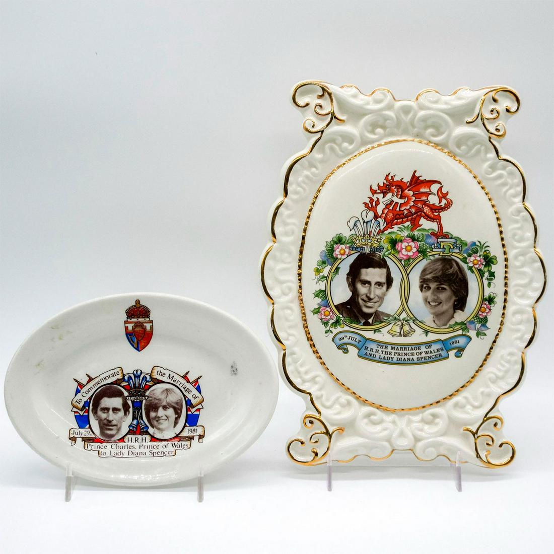 2pc Princess Diana Commemorative Tray + Plaque (1 of 2)