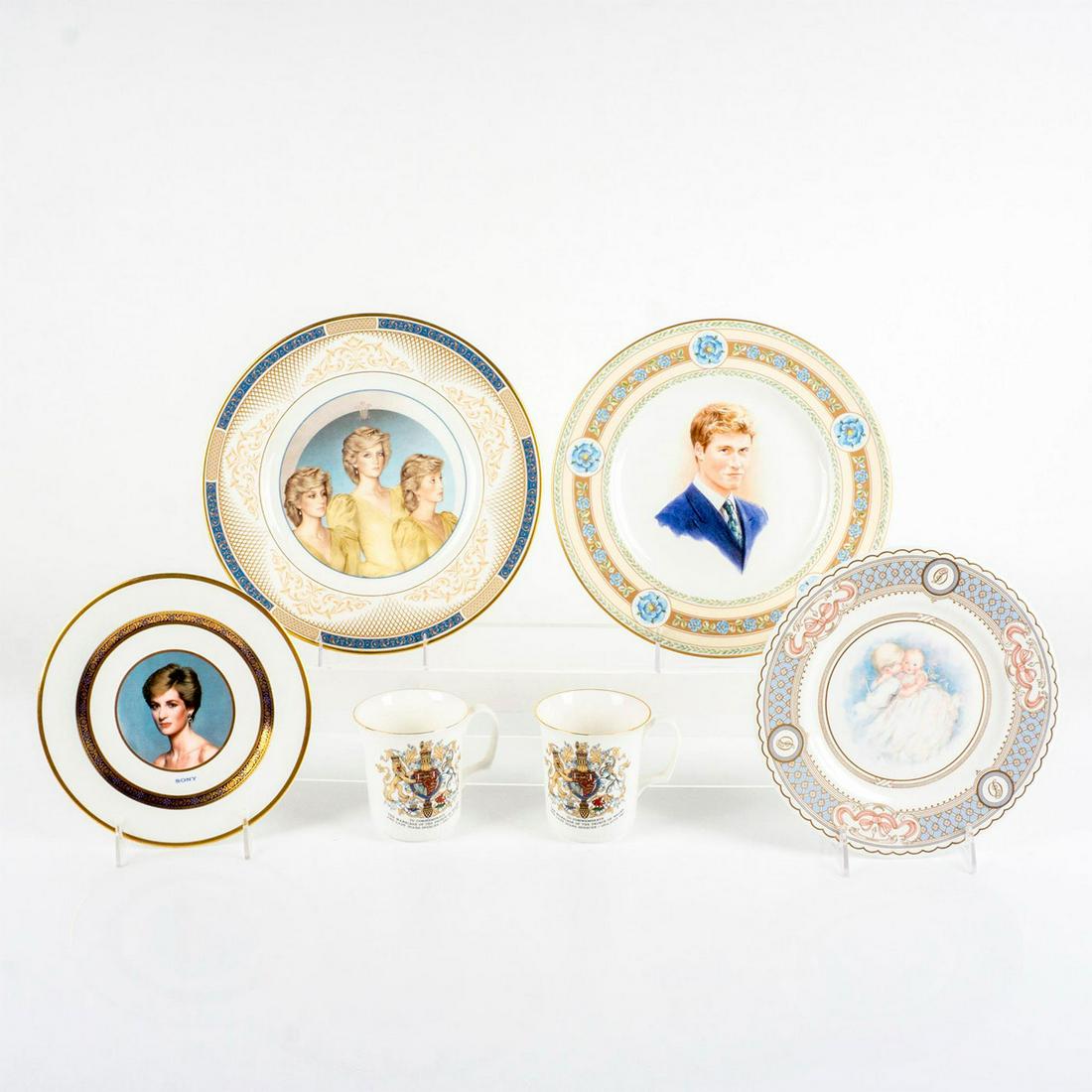 6pc Royal Doulton Princess Diana Cups And Plates Set (1 of 4)
