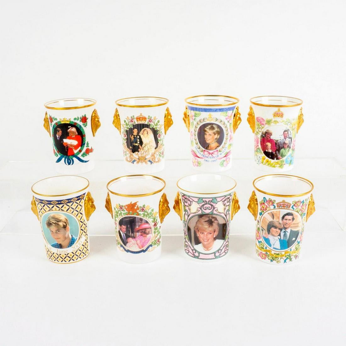 8pc Limited Edition Royal Family Lion Head Beaker Set (1 of 3)