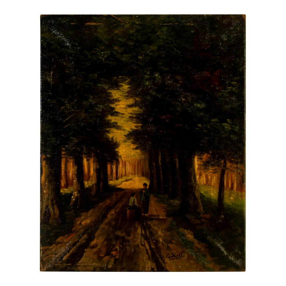 G. Stoll (German, 20th c.) Oil Painting on Canvas (1 of 4)