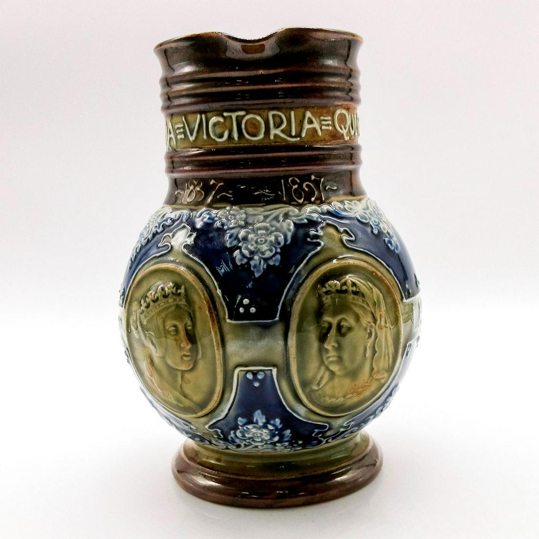 Royal Doulton Lambeth Queen Victoria Diamond Jubilee Jug (1 of 5)