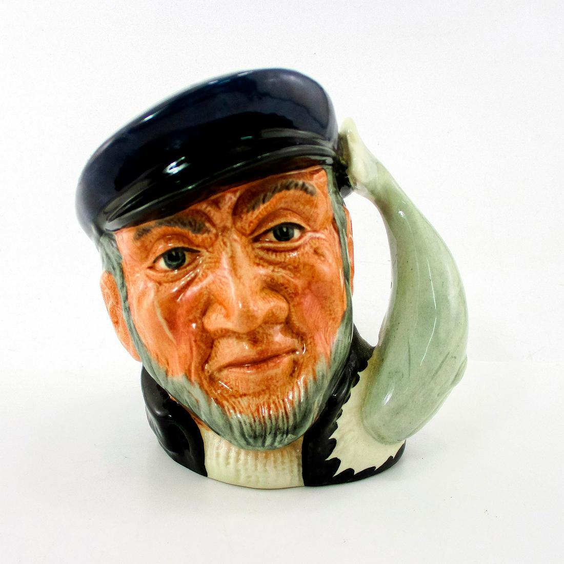 Capt Ahab D6506 - Small - Royal Doulton Character Jug: Handle is Moby Dick, the whale. Royal Doulton backstamp. Issued: 20th c. Dimensions: 4.25" H Manufacturer: Royal Doulton Country of Origin: England