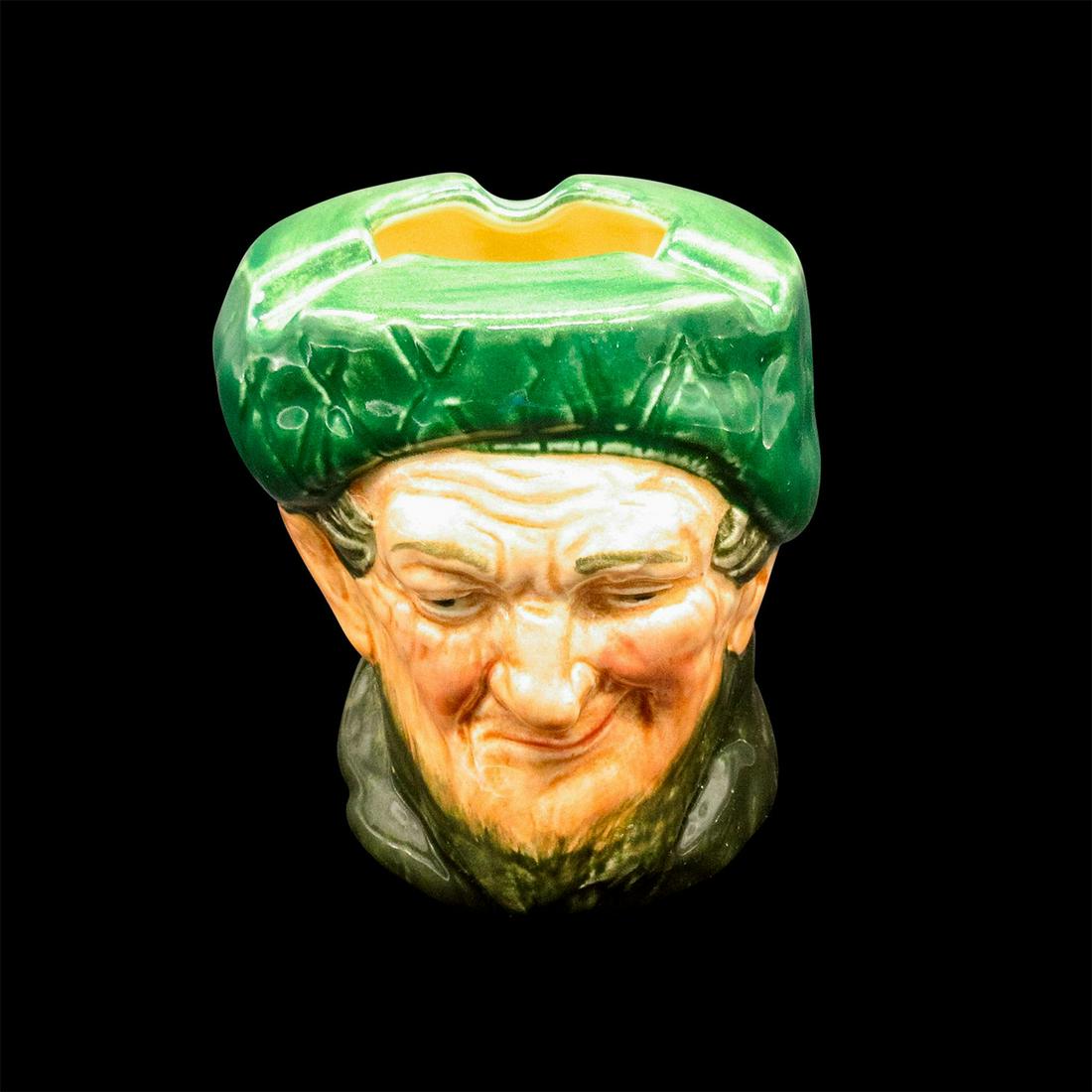 Auld Mac D6006 - Ash Bowl - Royal Doulton: Green tam; brown coat. The thrifty Scotsman is a legend and has been the subject of numerous anecdotes including folk songs and humerous cartoons. Artist: Harry Fenton Issued: 1938 - 1960 Dimensions: