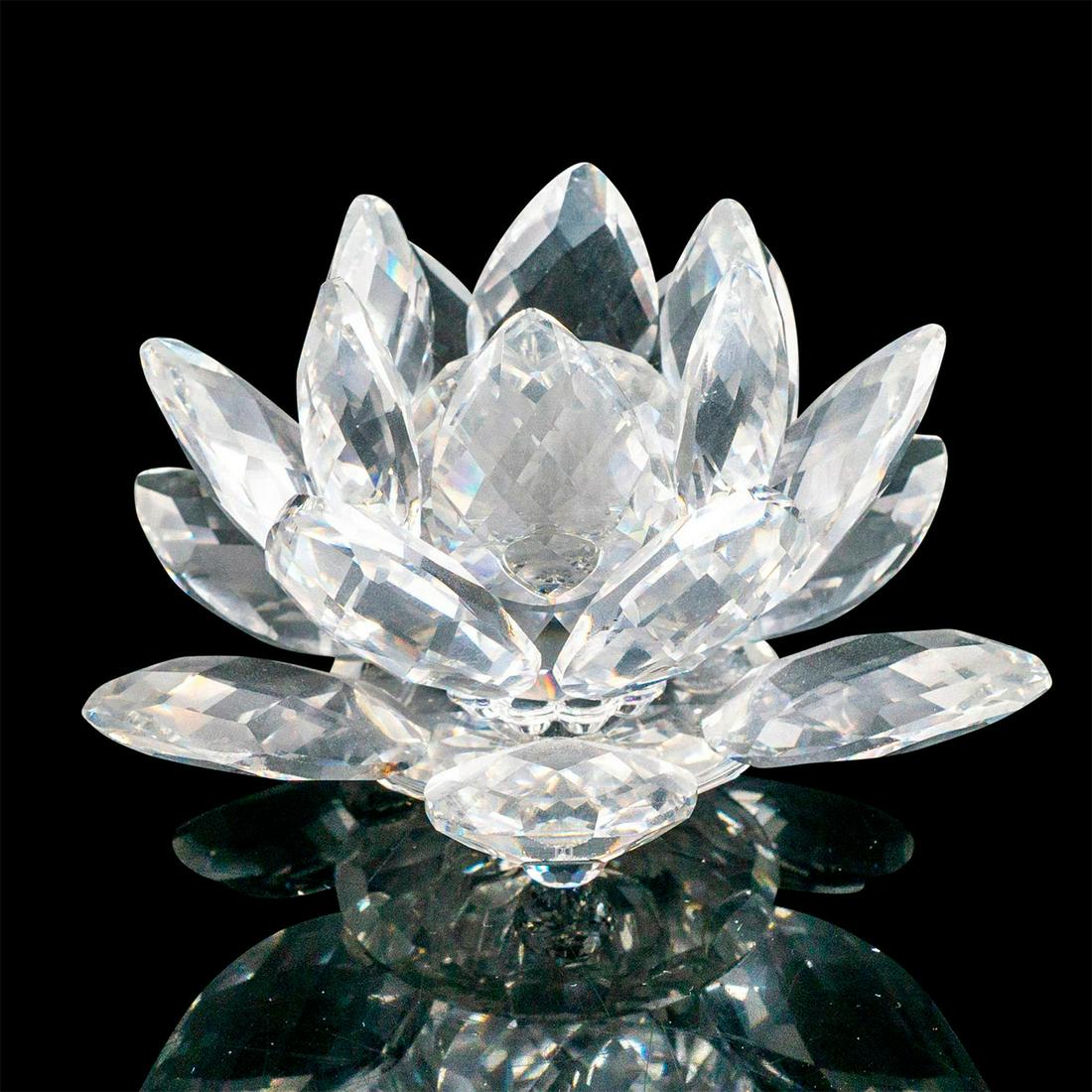 Swarovski Silver Crystal Small Candlestick Holder, Waterlily (1 of 4)