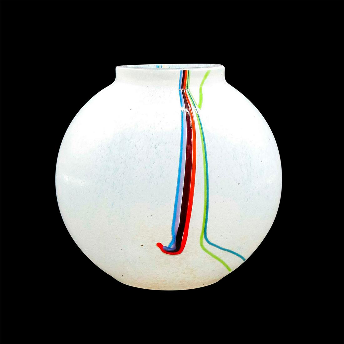 Vintage Kosta Boda Hand Blown Glass Opalescent Bud Vase (1 of 3)