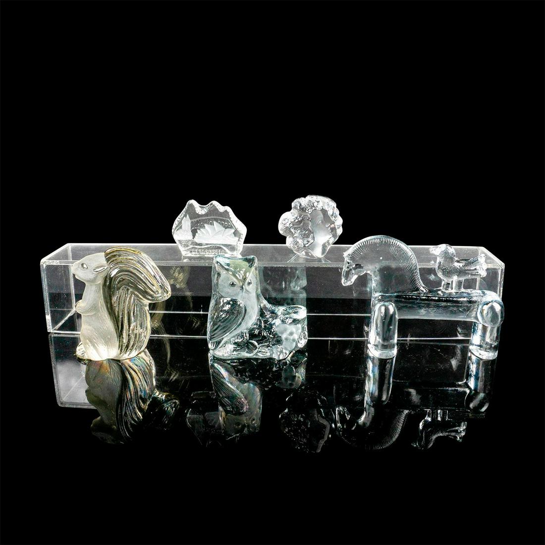 5pc Vintage Glass Paperweights and Sculptures (1 of 2)