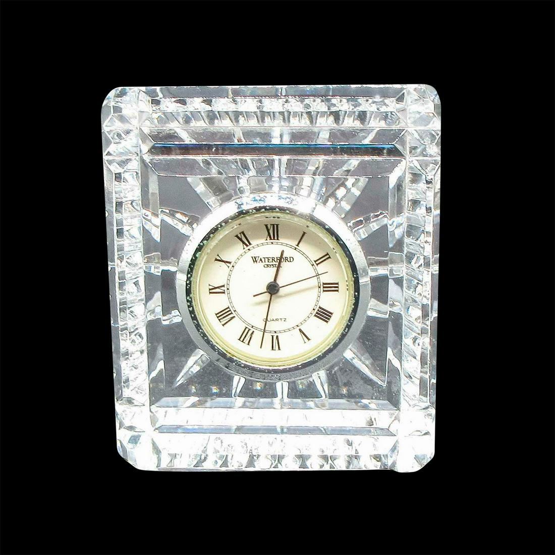 Vintage Waterford Crystal Diamond Paperweight Clock (1 of 3)