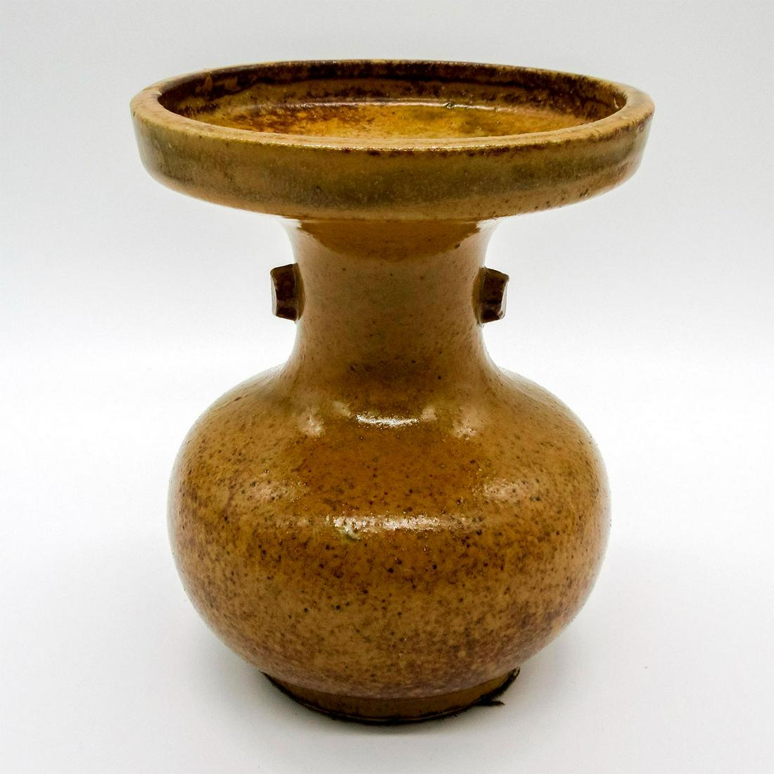 Art Studio Pottery Salt Glazed Vase (1 of 2)