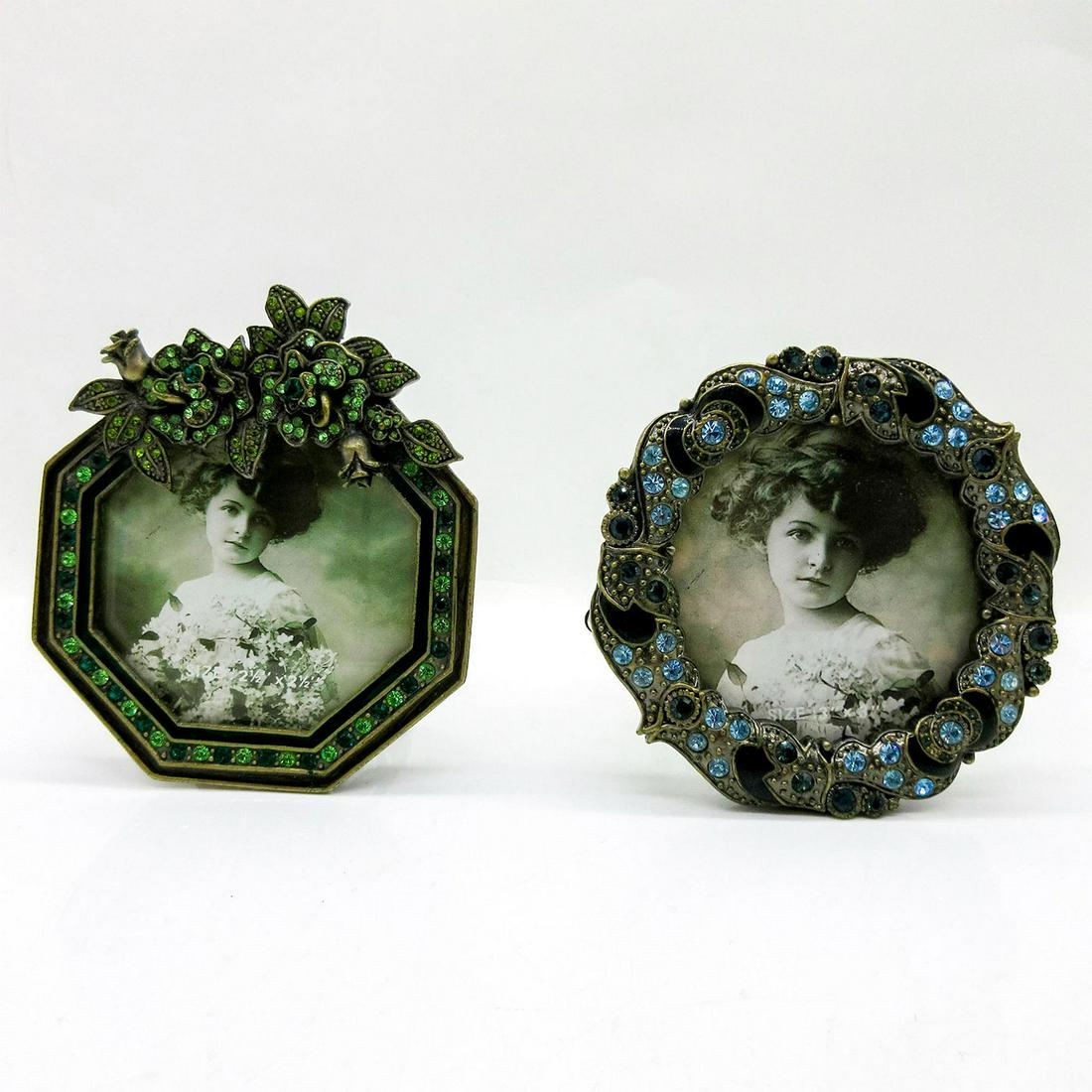 2pc Tizo Jeweled and Enameled Photo Frames (1 of 2)