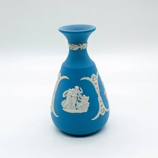 Vintage Wedgwood Blue Jasperware Vase