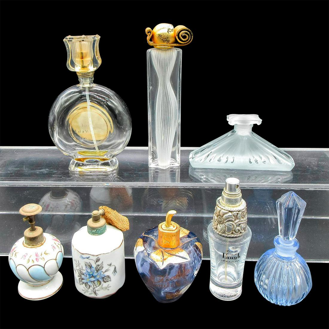 8pc Vintage Glass & Ceramic Perfume Bottles (1 of 3)