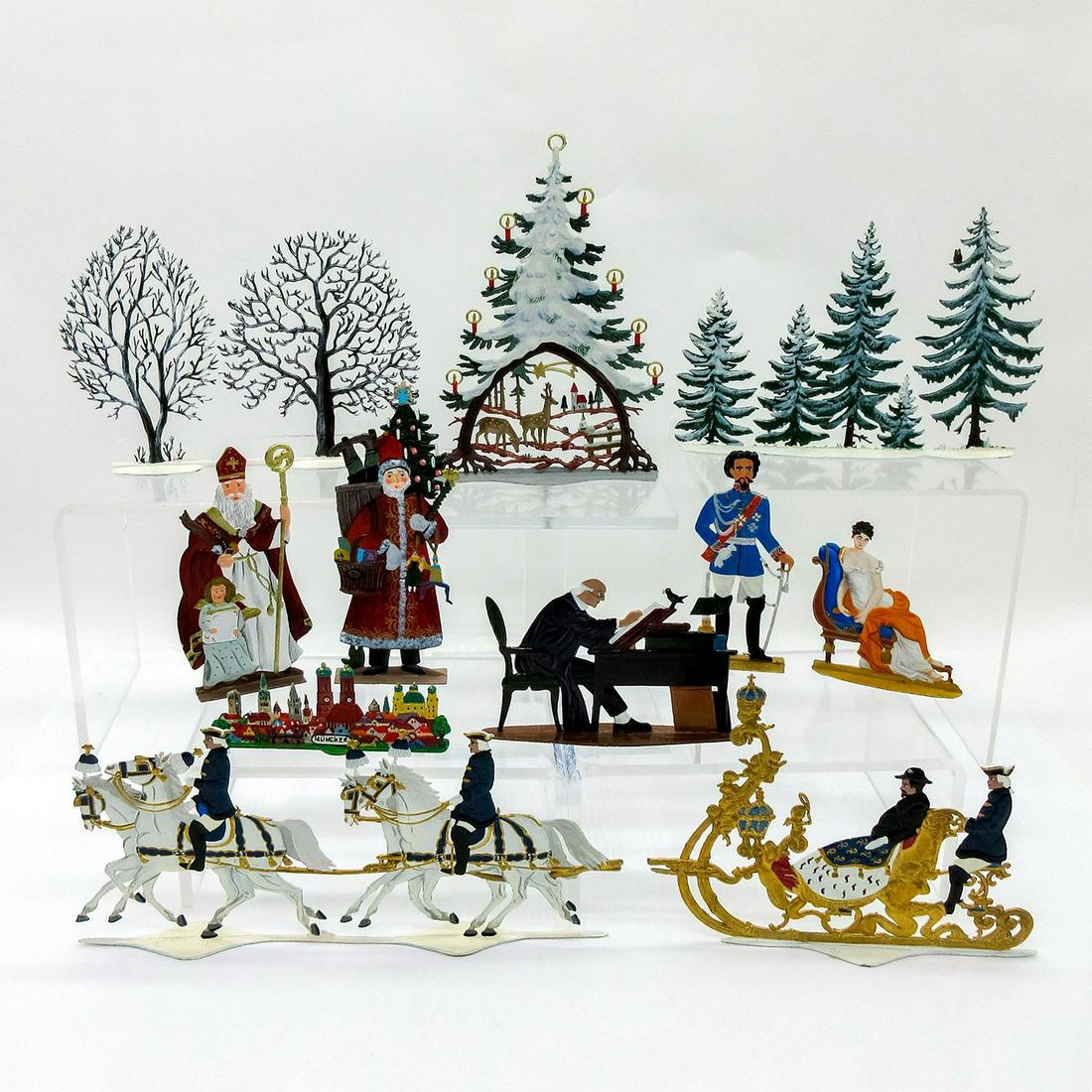 11pc Wilhelm Schweizer Pewter Figures, Various Characters (1 of 3)