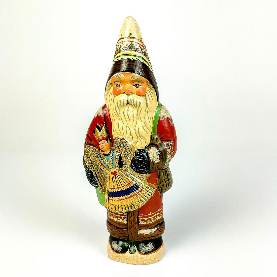 Vaillancourt Folk Art Figure, Nurnberg Rauschgoldengel Santa (1 of 4)