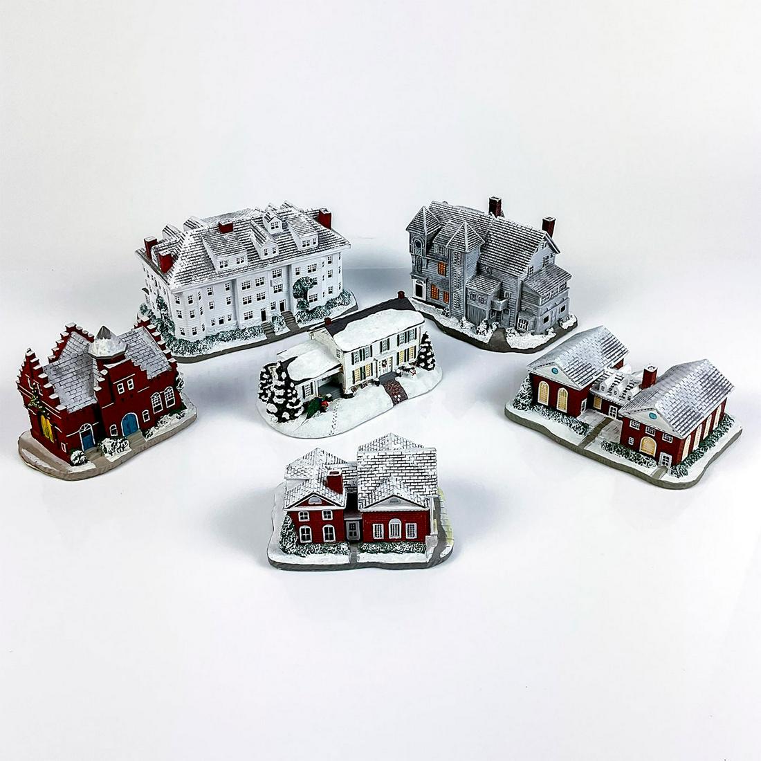 6pc Rhodes Studio, Norman Rockwell, Christmas Figurines (1 of 3)