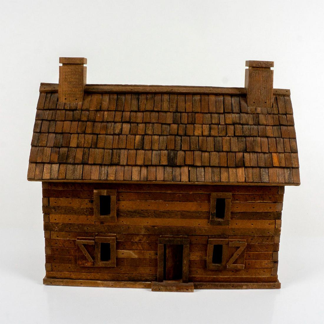 Eleanor Steiner Handmade Lighted Log Cabin (1 of 5)