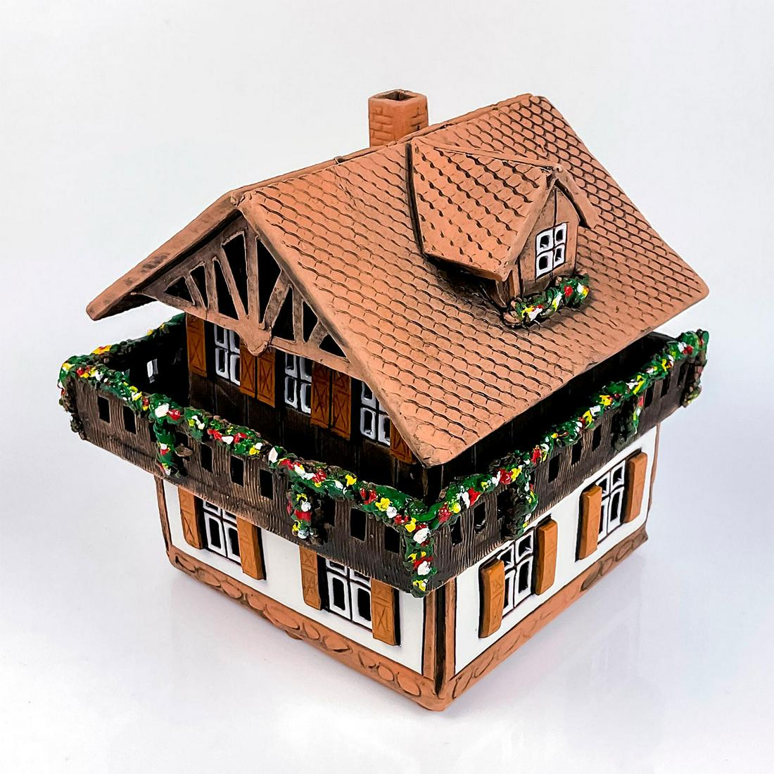 Vintage Art Pottery Cottage Tealight Candleholder (1 of 3)