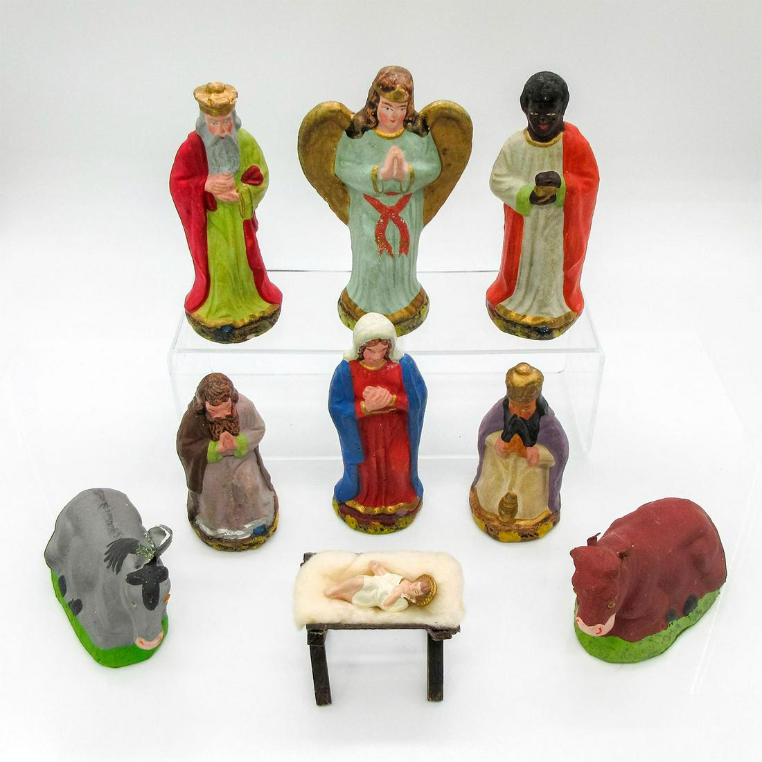 10pc Vintage German Figurines, Nativity Creche Scene (1 of 3)
