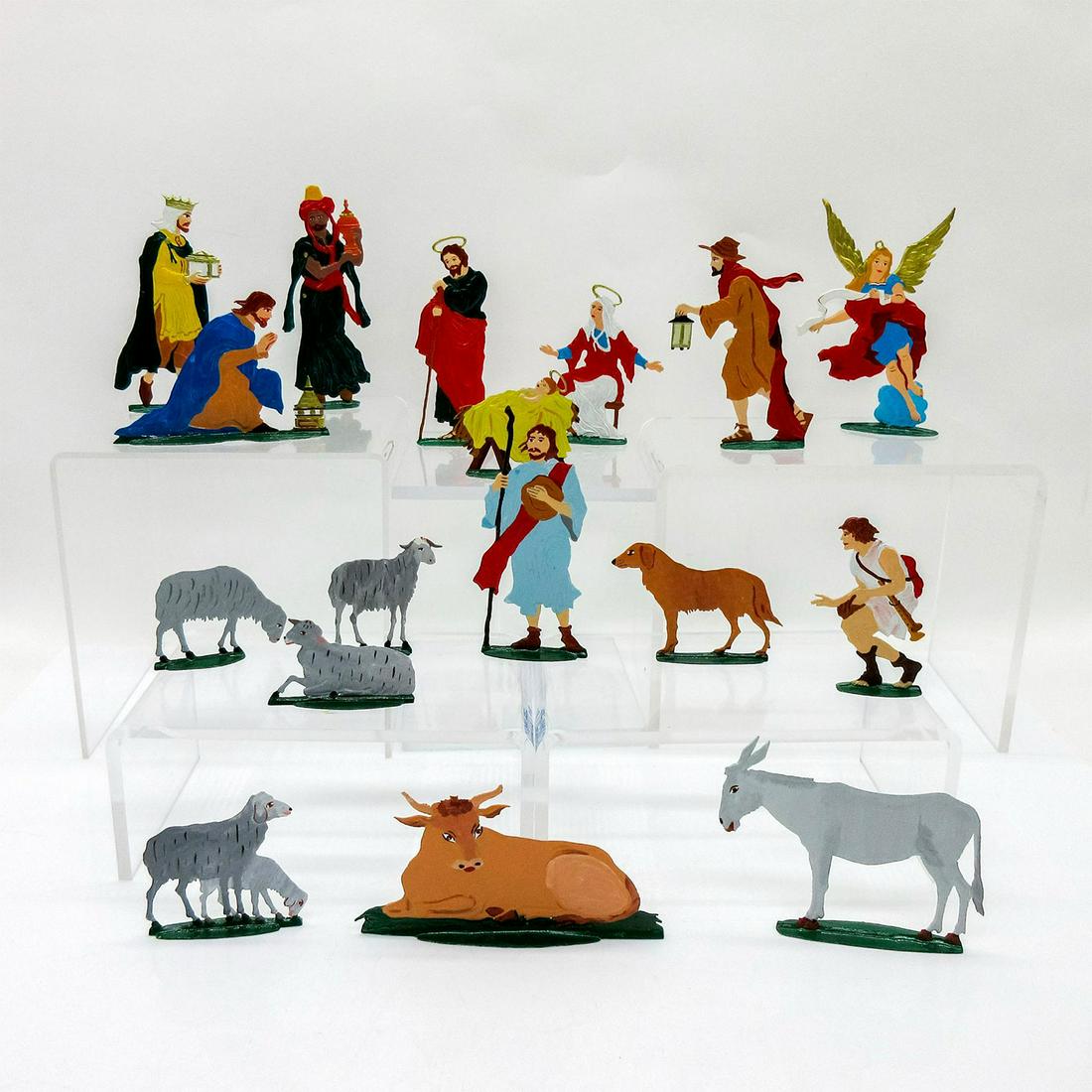 17pc John Somers Pewter Figures, Nativity Scene (1 of 3)