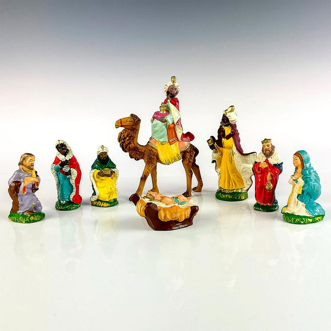 8pc Vintage Italian Nativity Figures (1 of 3)