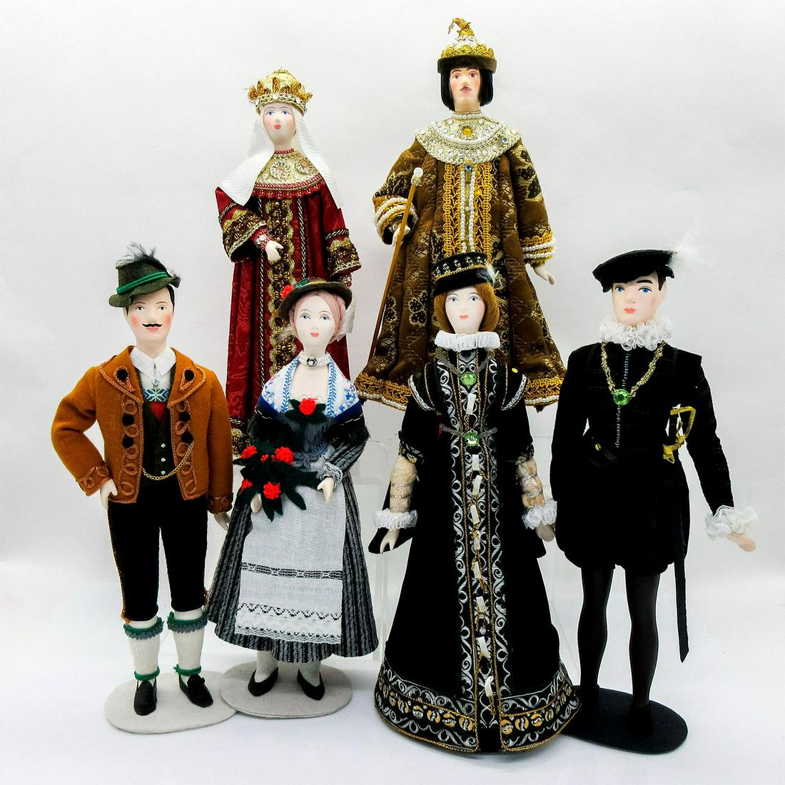 6pc Russian Porcelain Dolls (1 of 10)