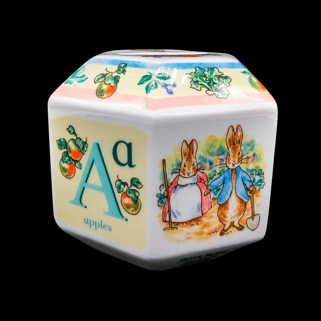 Peter Rabbit ABC Wedgwood Hexagon Porcelain Money Bank (1 of 3)