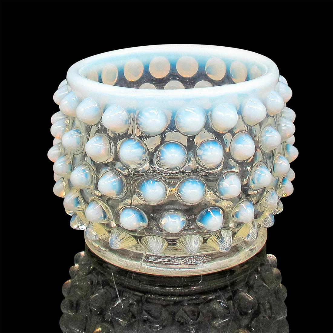 Vintage Opalescent Glass Votive Tealight Candle Holder (1 of 3)